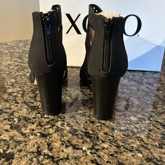 XOXO black Beamer peep toe bootie NIB 8.5 - Picture 7 of 10